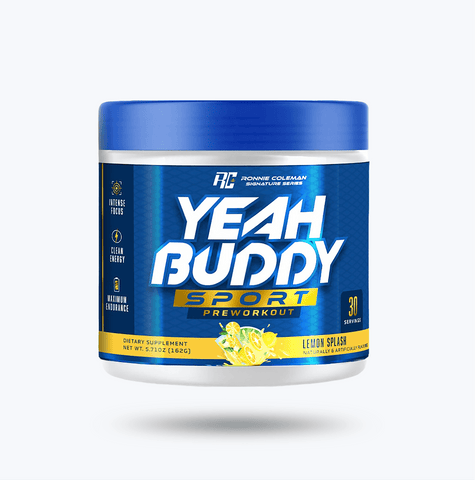 Image of Ronnie Coleman Signature Series Pre Workout 30 servings / Lemonade Splash Yeah Buddy Sport Ronnie Coleman Signature Series Bodybuilding Supplements