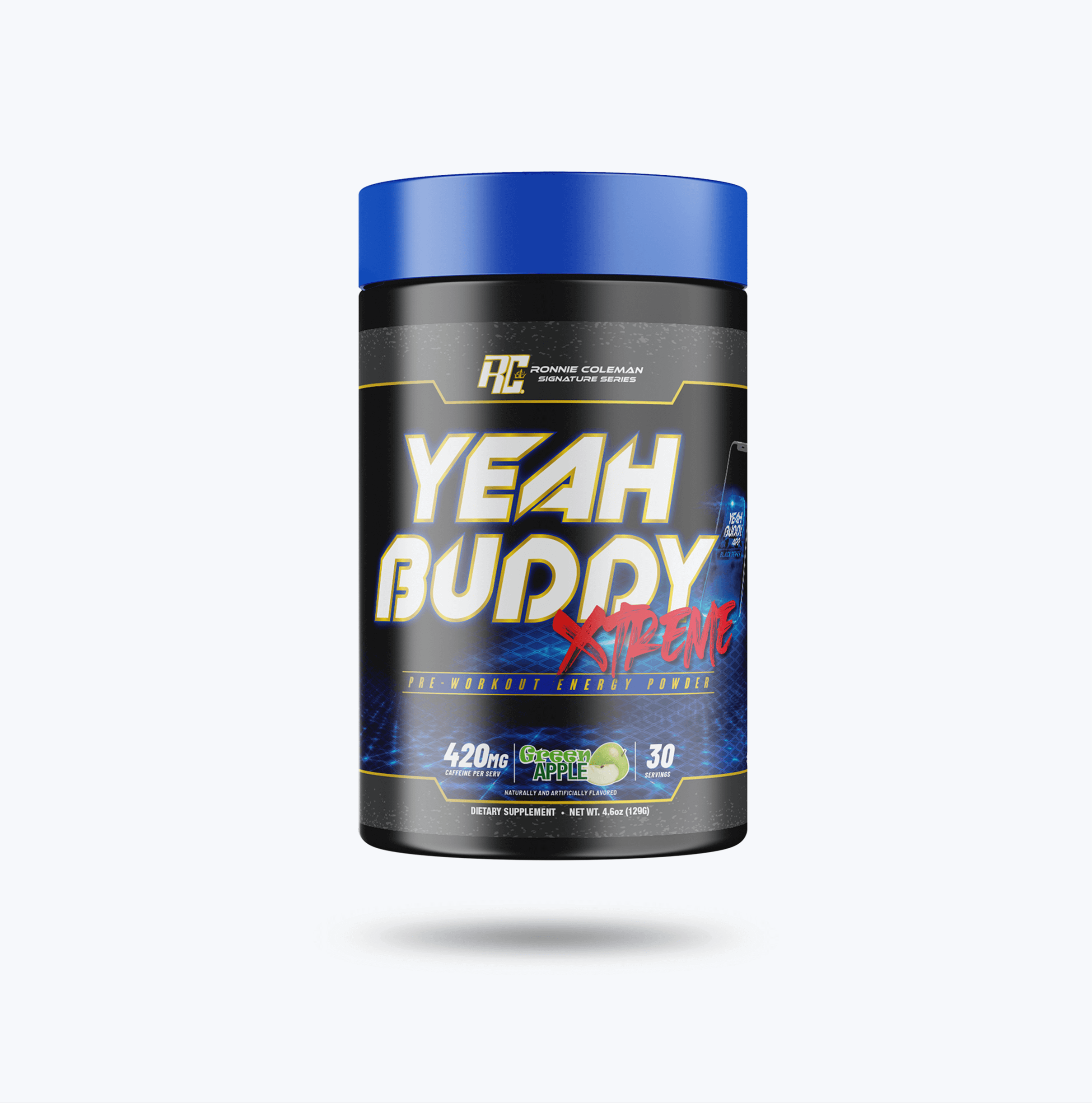 Ronnie Coleman Signature Series Pre Workout Green Apple Yeah Buddy Xtreme Ronnie Coleman Signature Series Bodybuilding Supplements