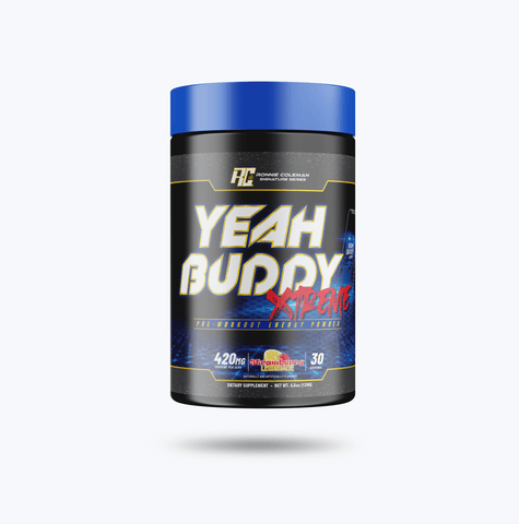 Image of Ronnie Coleman Signature Series Pre Workout Strawberry Lemonade Yeah Buddy Xtreme Ronnie Coleman Signature Series Bodybuilding Supplements