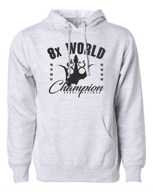 Ronnie Coleman Signature Series Apparel & Accessories Hoodie HEATHER GREY/BLACK- Medium 8x World Champion HOODIE - HEATHER GREY Ronnie Coleman Signature Series Bodybuilding Supplements
