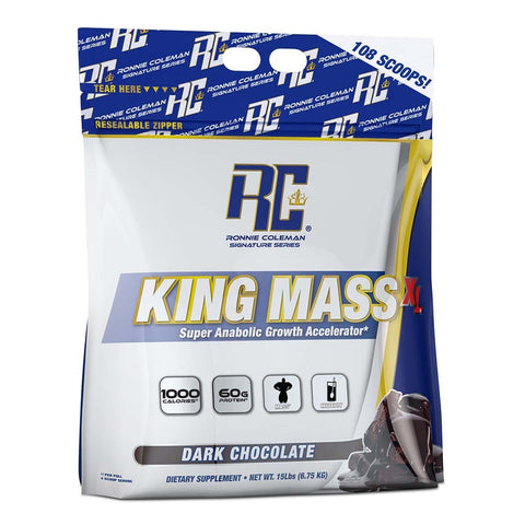 Image of Ronnie Coleman Signature Series Mass Gainer 15lb / Dark Chocolate King Mass XL Ronnie Coleman Signature Series Bodybuilding Supplements