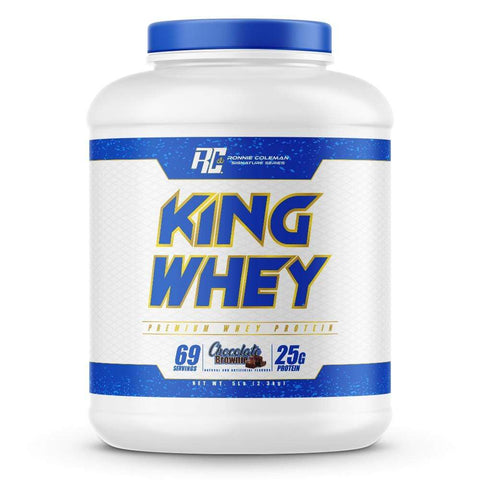 Image of Ronnie Coleman Signature Series Protein Chocolate Brownie King Whey 5lb Ronnie Coleman Signature Series Bodybuilding Supplements