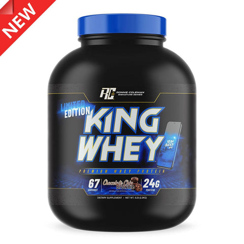 Image of Ronnie Coleman Signature Series Protein King Whey 5lbs - BLACK Edition Ronnie Coleman Signature Series Bodybuilding Supplements
